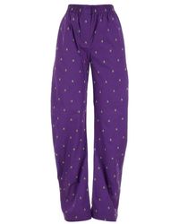 The Attico - Monogrammed Trousers, - Lyst