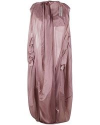 Rick Owens - Hooded Bubble Sheer Cape - Lyst