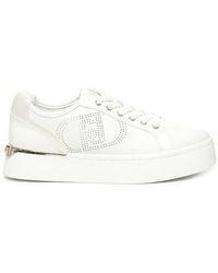 Liu Jo - Openwork Logo Lace-Up Sneakers - Lyst