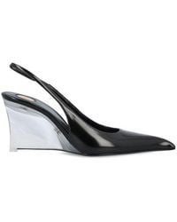 Saint Laurent - Miller Slingback Wedge Pumps - Lyst