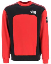 The North Face Mtn Archive Cut & Sew Sweatshirt - Red