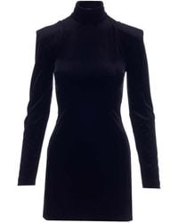 Patou - Velvet Mini Dress - Lyst