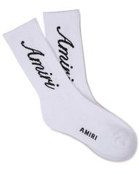 Amiri - Jacquard Logo Socks - Lyst