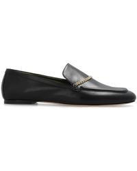 MARIA LUCA - Chain Accent Loafer Flats - Lyst