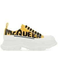 McQueen - Logo Printed Chunky Sneakers - Lyst