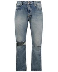 Balenciaga - Distressed Loose-fit Jeans - Lyst