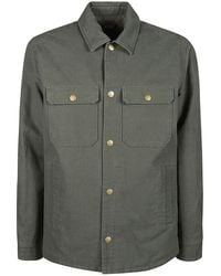 A.P.C. - Buttoned Long-sleeved Overshirt - Lyst