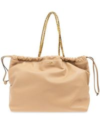 Moschino - Leather Shopper Bag, - Lyst