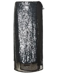 P.A.R.O.S.H. - 'Glare' Viscose Skirt - Lyst