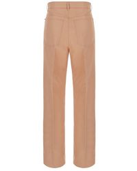 Sportmax Button Detailed Straight Leg Jeans in Blue | Lyst