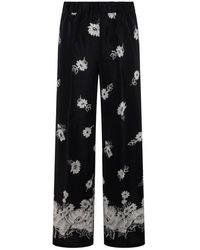 P.A.R.O.S.H. - P.A.R.O..H. Floral Wide Leg Pants - Lyst