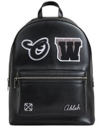 Off-White c/o Virgil Abloh - Off- Leather Varsity Backpack - Lyst