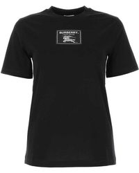 Burberry - Logo Patch Crewneck T-shirt - Lyst