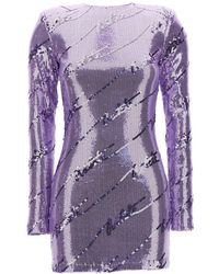 ROTATE BIRGER CHRISTENSEN - Sequin Mini Dress Dresses Purple - Lyst