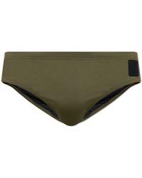 Balmain - Logo Patch Stretch Swim Briefs - Lyst