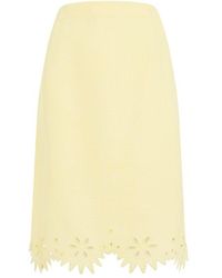 Bottega Veneta - English Embroidery Skirt - Lyst