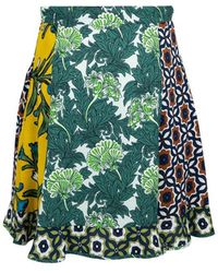 Weekend by Maxmara - Floral Printed Mini Skirt - Lyst