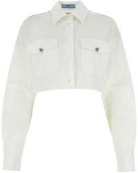 Prada - Poplin Shirt - Lyst