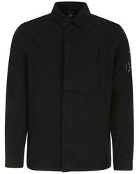 C.P. Company Concealed Fastened Overshirt - Black