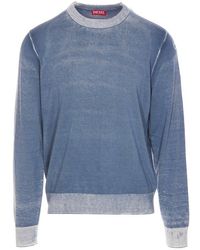 DIESEL Sweater K-Larence-B in Blue for Men | Lyst DIESEL Sweater K-Larence-B in Blue for Men | Lyst