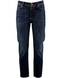 Brunello Cucinelli - Cropped Tapered Jeans - Lyst