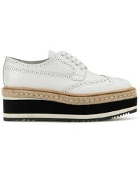 Prada - Round-Toe Lace-Up Shoes - Lyst