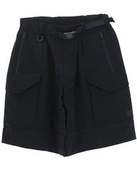 Y-3 - Belted-waist Bermuda Shorts - Lyst