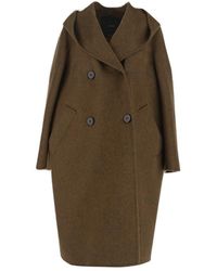Max Mara - Double-breasted Long-sleeved Coat - Lyst