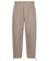 Brunello Cucinelli - Drawstring Relaxed Fit Trousers - Lyst