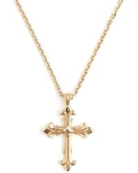 Emanuele Bicocchi - Large Fleury Cross Necklace - Lyst