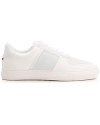 Moncler - Panelled Lace-up Sneakers - Lyst