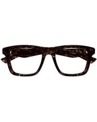 McQueen - Square Frame Glasses - Lyst