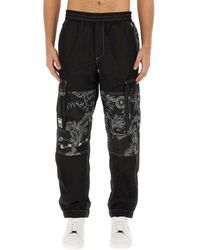 Versace - Chain Couture Printed Straight-leg Track Pants - Lyst