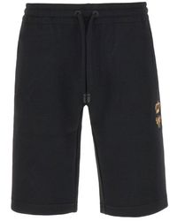 Dolce & Gabbana - Motif Embroidered Jersey Jogging Shorts - Lyst