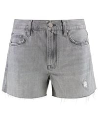 FRAME - Le Simone Denim Shorts - Lyst