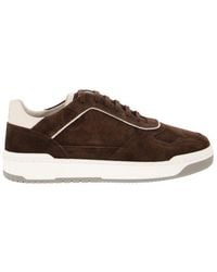 Brunello Cucinelli - Suede Leather Sneakers - Lyst