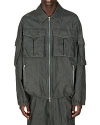 Dries Van Noten - Pocket Detailed Zipped Jacket - Lyst