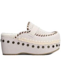 Mou - Overstitch Clogs - Lyst