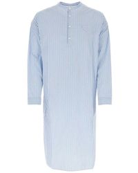 Prada - Striped Long-sleeved Shirt Dress - Lyst