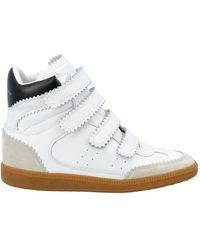 Isabel Marant Bilsy High-top Strapped Trainers - White