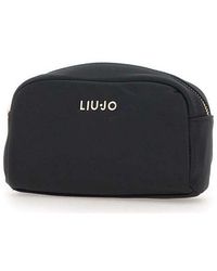 Liu Jo - Logo Lettering Zipped Make Up Bag - Lyst
