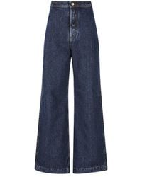 Loewe - High Waist Denim Jeans - Lyst