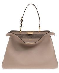 Fendi - Peekaboo Soft Large Tote Bag - Lyst