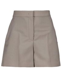 Fendi - High-waist Tailored-cut Shorts - Lyst