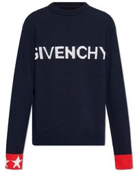 Givenchy Upside down Logo Sweater in White for Men Lyst