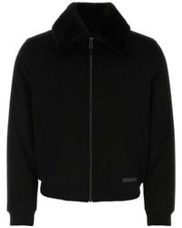 Prada - Long Sleeved Zipped Jacket - Lyst