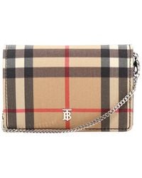 burberry long wallet womens