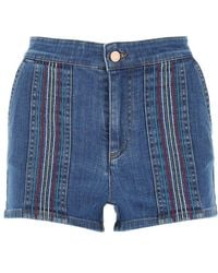 See By Chloé - Signature Denim Shorts - Lyst