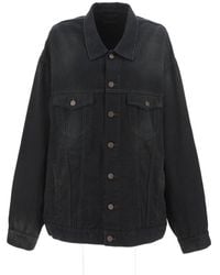 Balenciaga - Oversized-fit Denim Jacket - Lyst