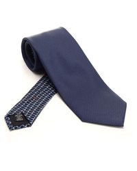 Zegna - Silk Tie With Double Print - Lyst